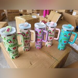 Stanley Inspired Tumblers-40oz Christmas Theme